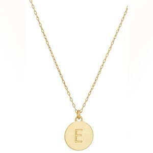 Kate Spade Mini Initial Pendant Necklace, E, NWT